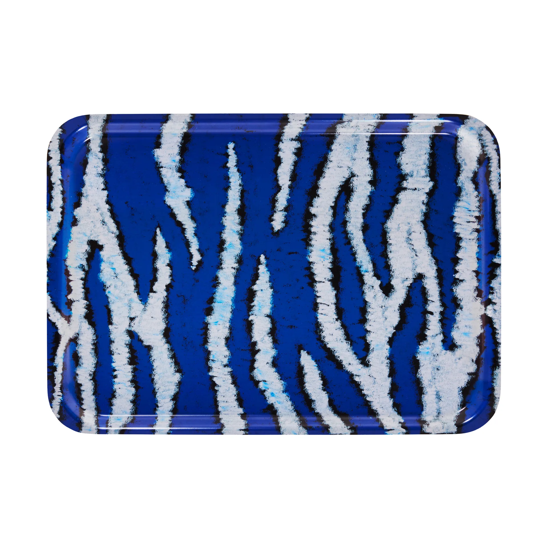 Monster tray Medium 37x53 cm, Ultramarine blue-white Hem
