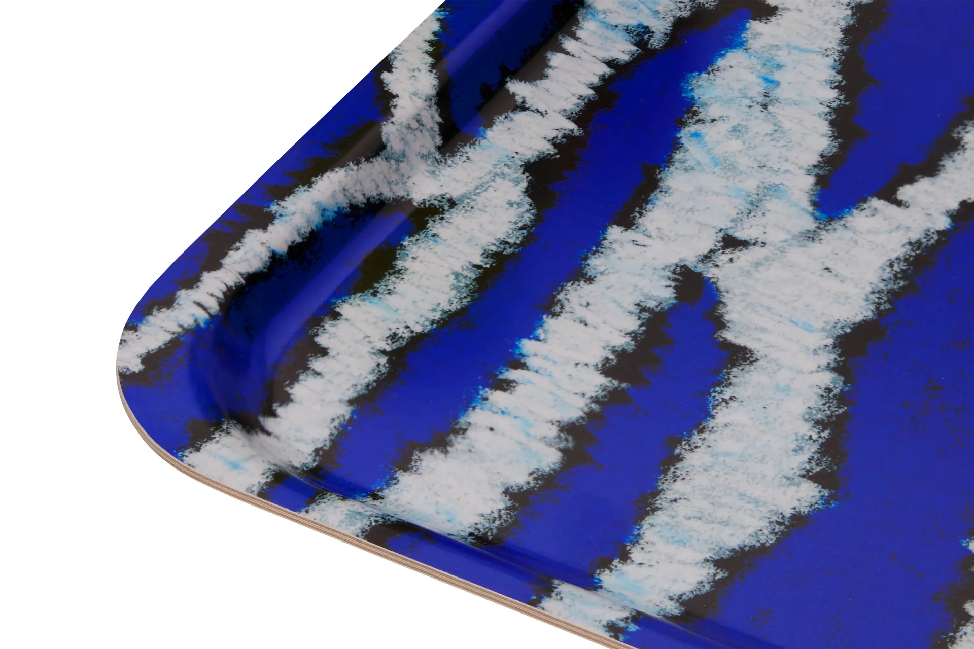 Monster tray Medium 37x53 cm, Ultramarine blue-white Hem