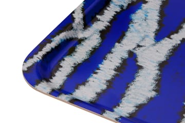 Monster tray Medium 37x53 cm - Ultramarine blue-white - Hem
