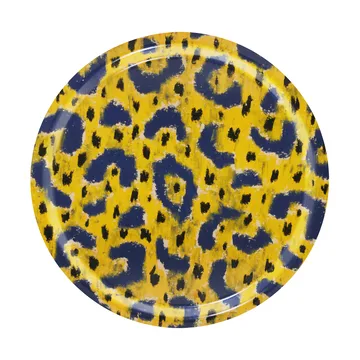 Monster tray Medium Ø49 cm - Ochre yellow-grey-black - Hem