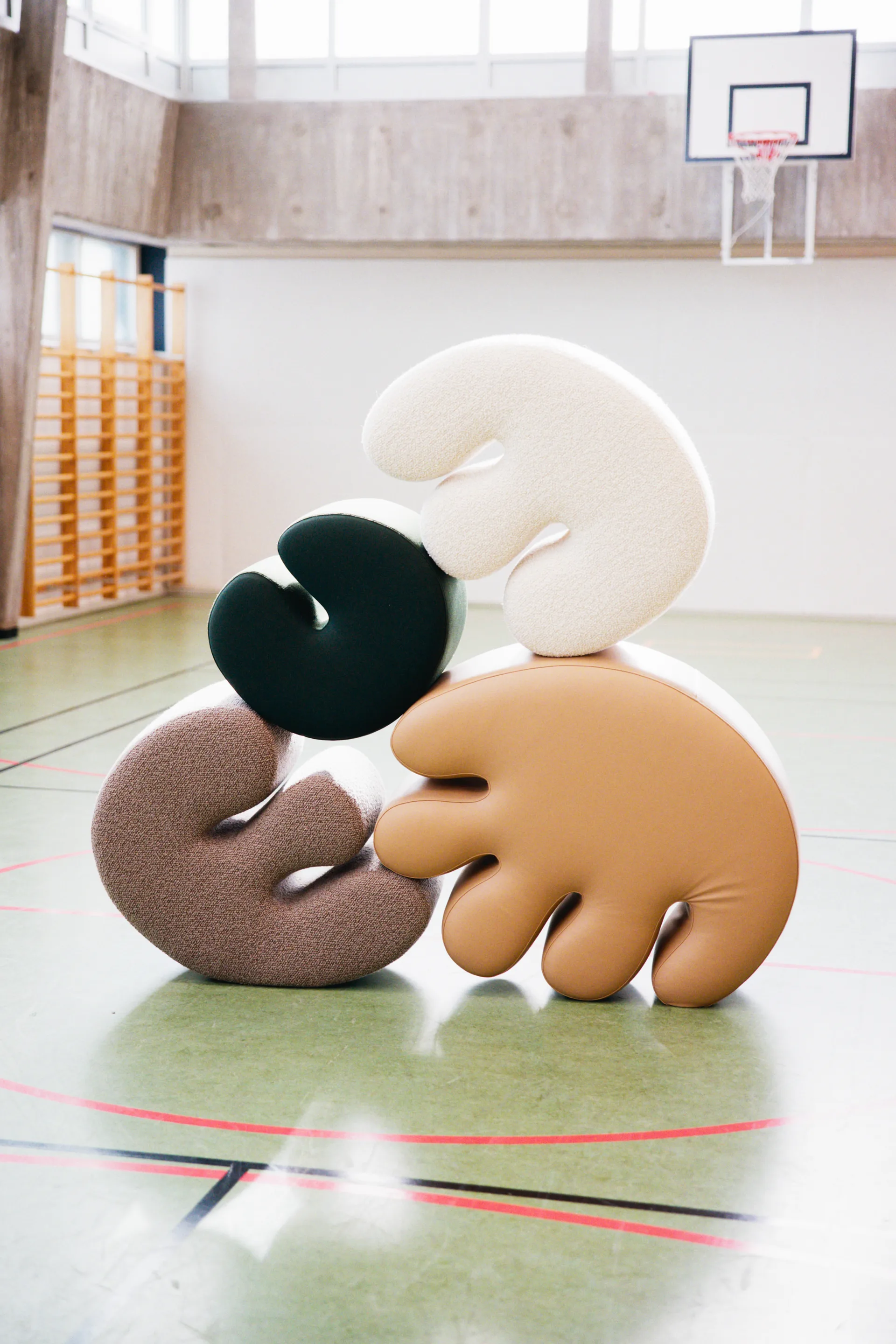 Palma pouf Large 99x118 cm, Pebble Hem