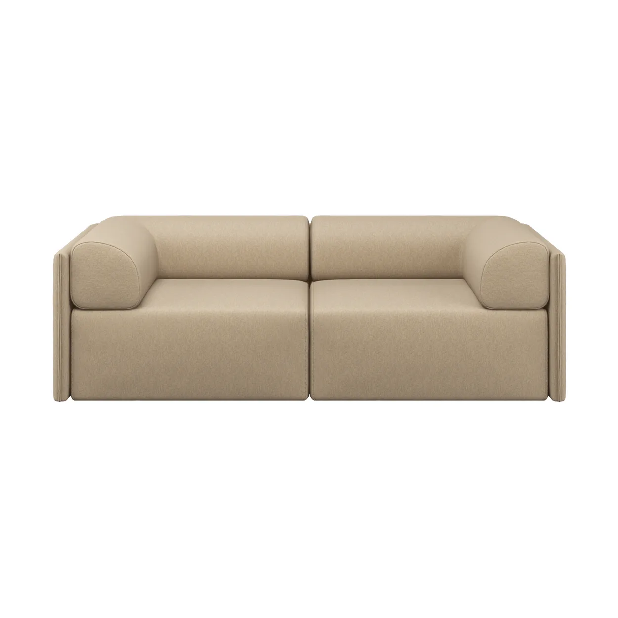 Hem Palo Block 2-seater sofa with arm rest Low 200 cm Beige