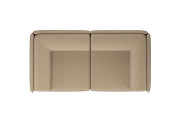 Palo Block 2-seater sofa with arm rest Low 200 cm - Beige - Hem