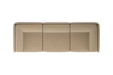 Palo Block 3-seater sofa with arm rest Low 295 cm - Beige - Hem