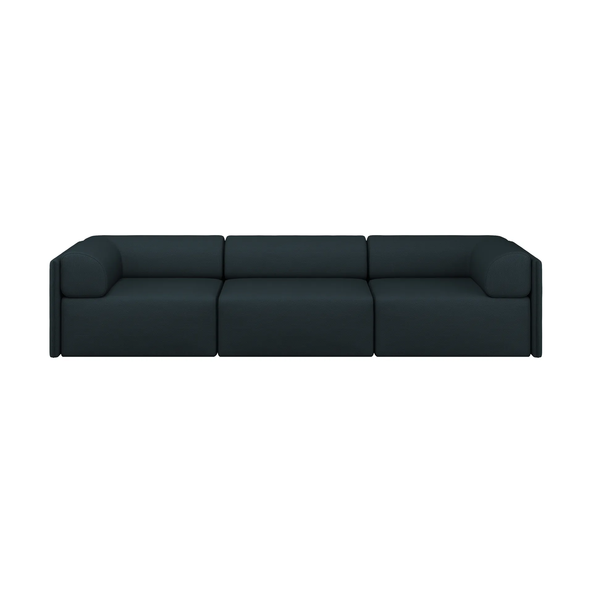 Palo Block 3-seater sofa with arm rest Low 295 cm, Pine Hem