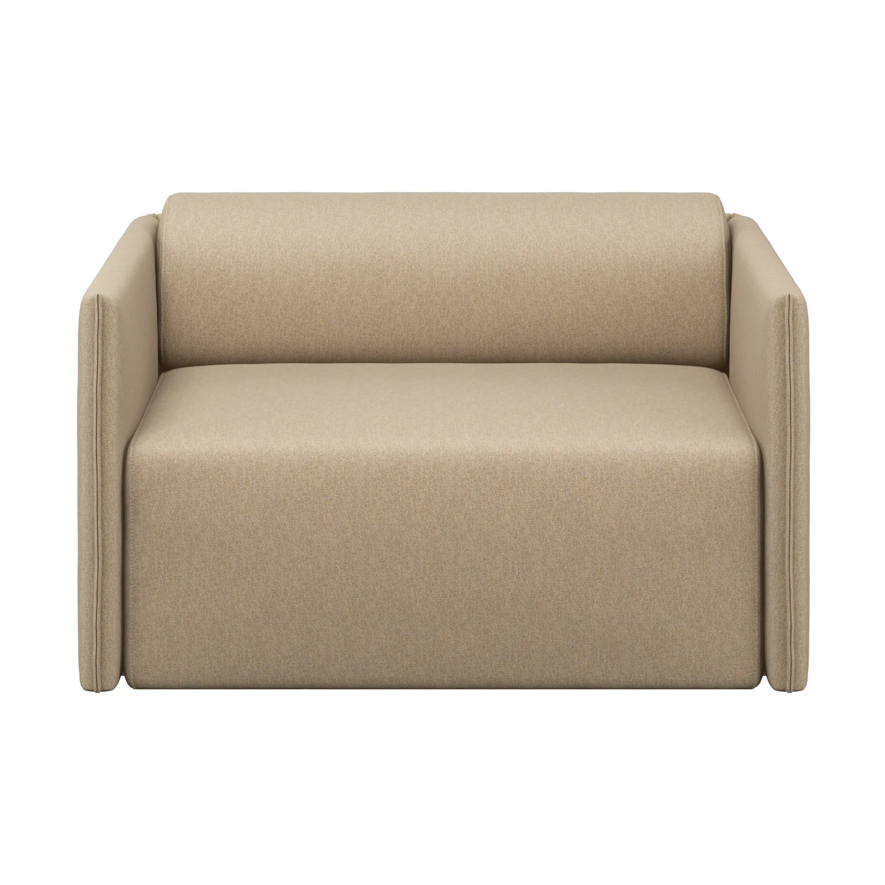 Palo Block Single-seater arm chair Low, Beige Hem