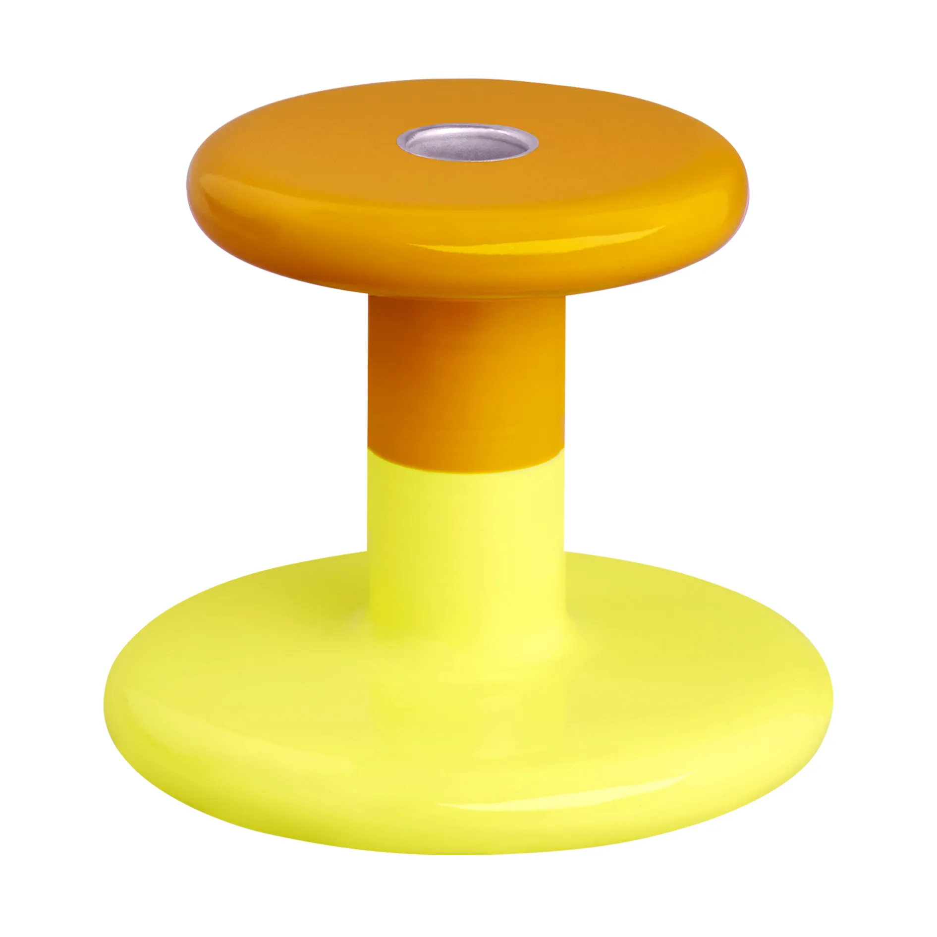 Pesa candlestick Low 11 cm, Honey yellow-sulfur yellow Hem