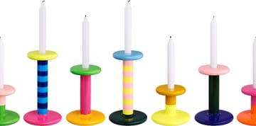 Pesa candlestick Low 11 cm - Magenta-orange - Hem