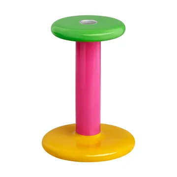 Pesa candlestick Medium 18 cm - Green-magenta-honey yellow - Hem