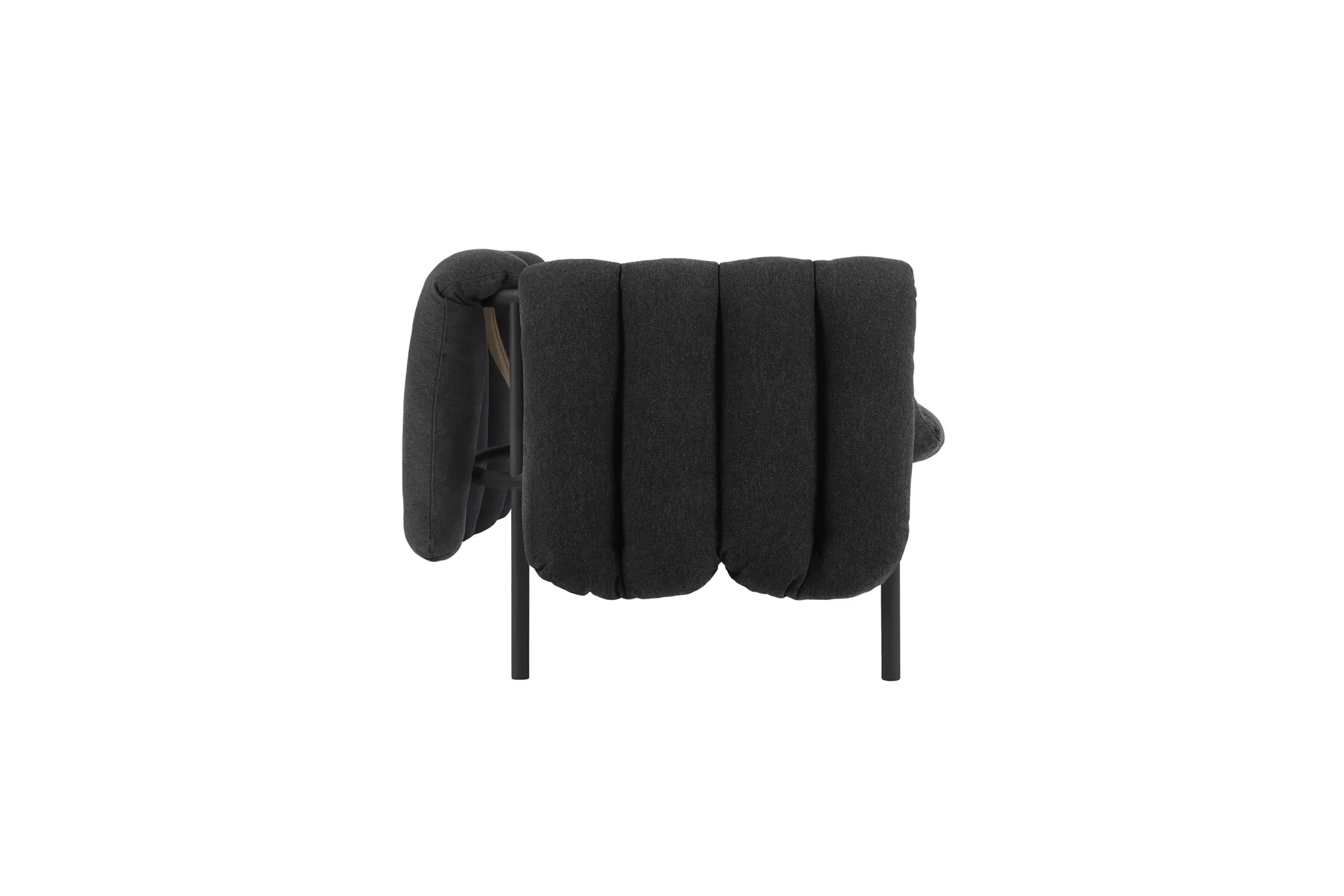 Puffy 2,5-seater sofa 205 cm, Anthracite-black grey Hem