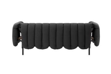 Puffy 2,5-seater sofa 205 cm - Anthracite-black grey - Hem