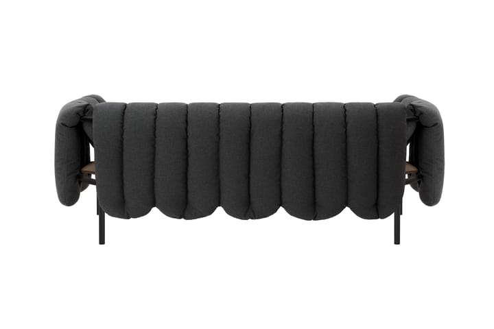 Puffy 2,5-seater sofa 205 cm, Anthracite-black grey Hem