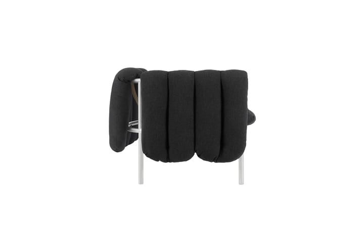 Puffy 2,5-seater sofa 205 cm, Anthracite-stainless steel Hem