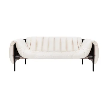 Puffy 2,5-seater sofa 205 cm - Natural-black grey - Hem