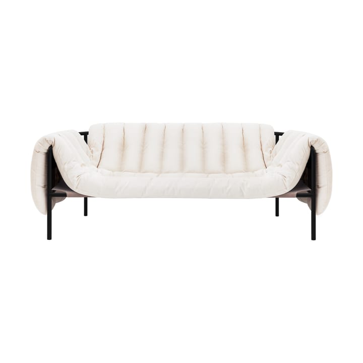 Puffy 2,5-seater sofa 205 cm - Natural-black grey - Hem