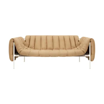 Puffy 2,5-seater sofa 205 cm - Sand leather-cream - Hem