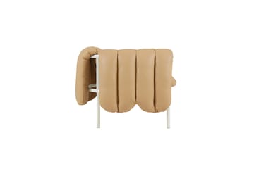 Puffy 2,5-seater sofa 205 cm - Sand leather-cream - Hem