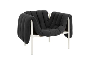 Puffy lounge chair - Anthracite-cream - Hem