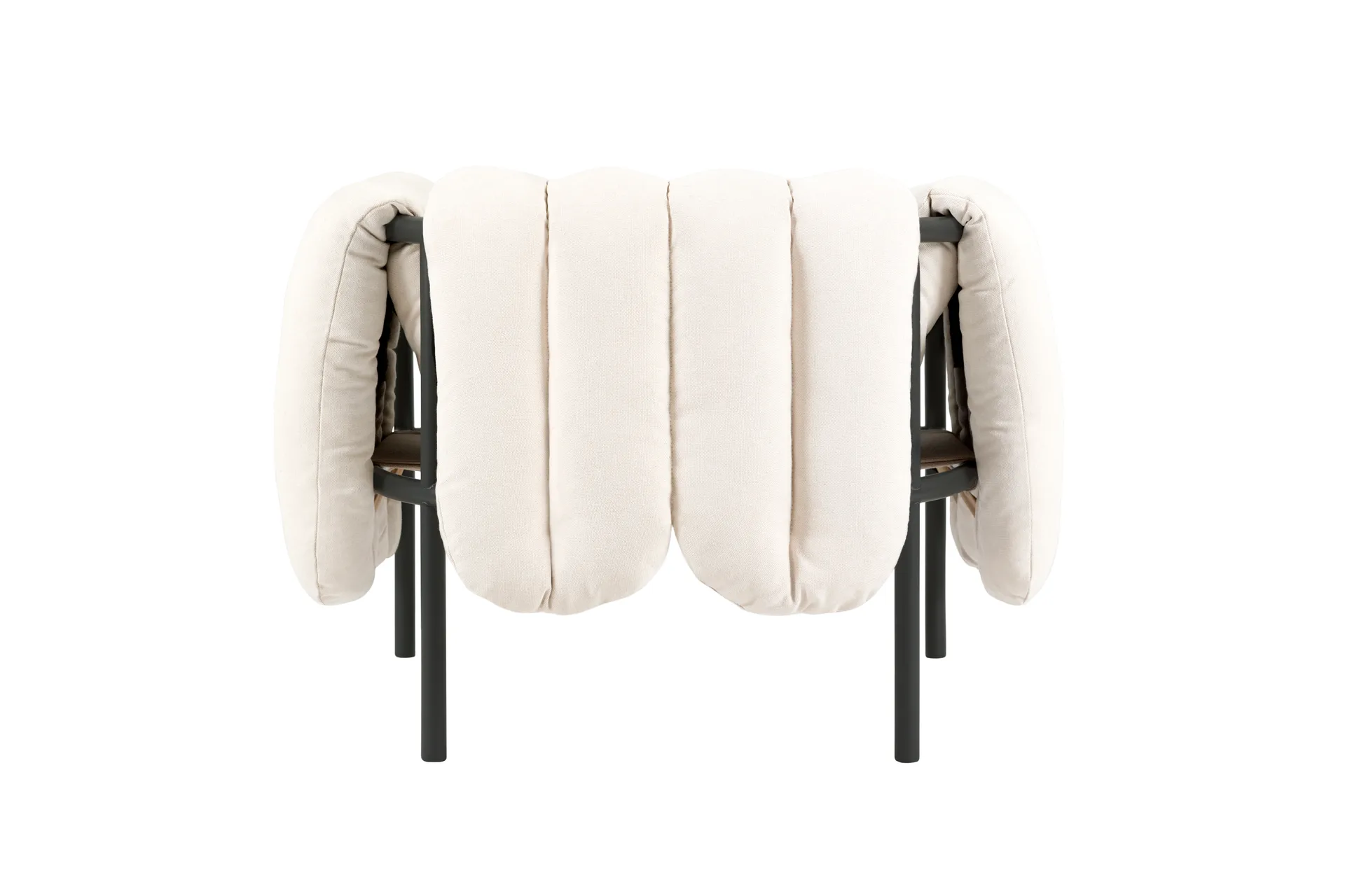 Puffy lounge chair, Natural-black grey Hem
