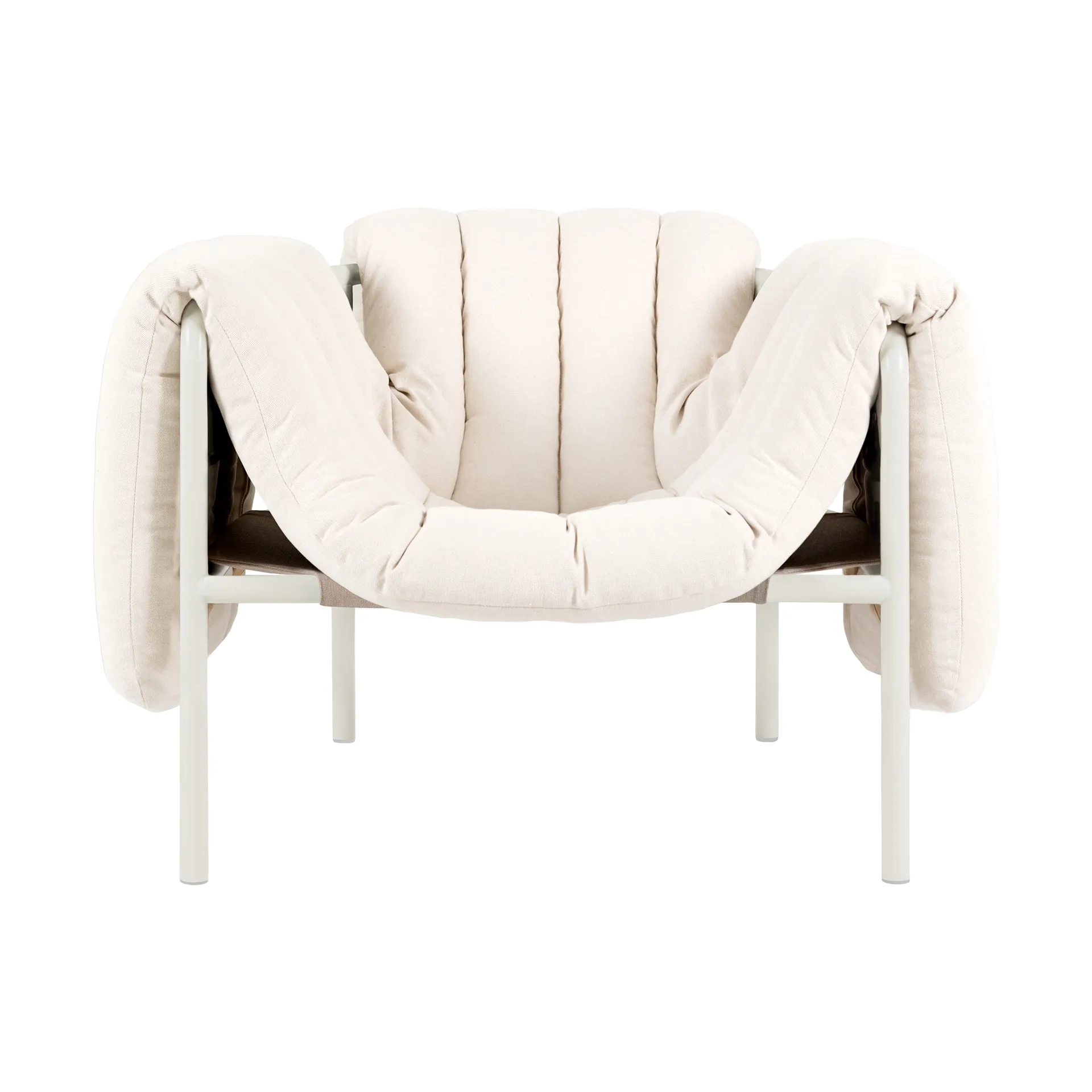 Puffy lounge chair, Natural-cream Hem