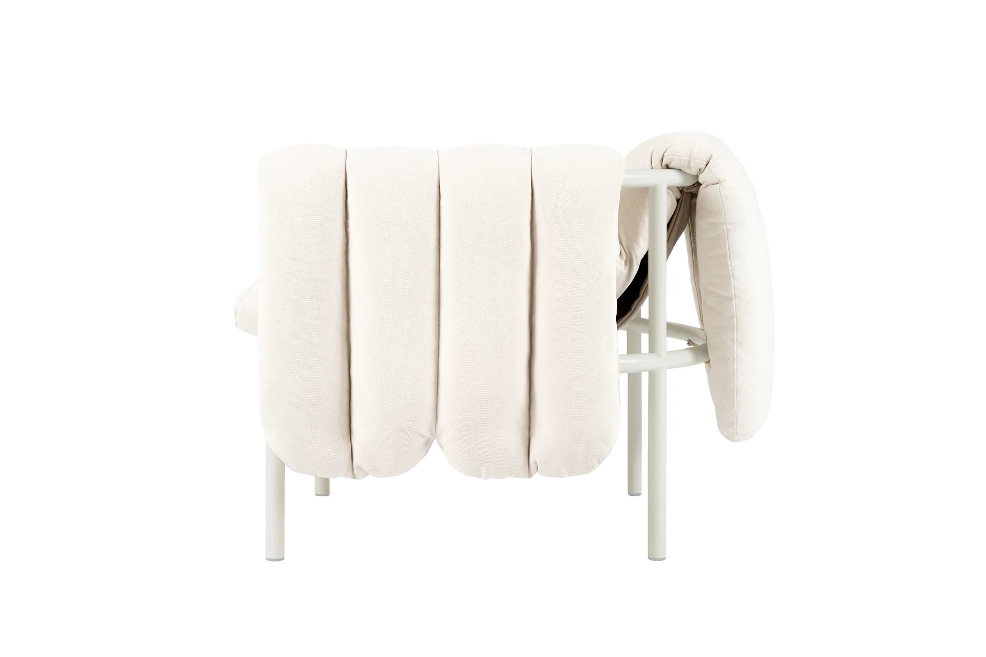 Puffy lounge chair, Natural-cream Hem