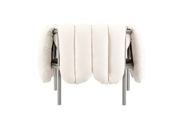 Puffy lounge chair - Natural-stainless steel - Hem