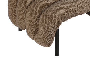 Puffy lounge chair + ottoman - Sawdust-black grey - Hem