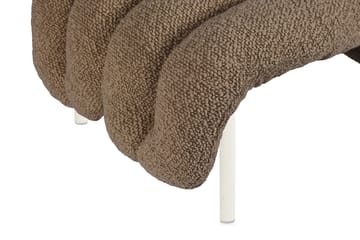 Puffy lounge chair + ottoman - Sawdust-cream - Hem