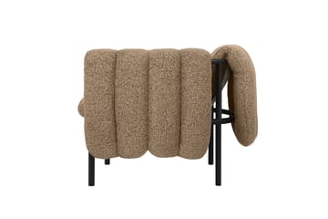 Puffy lounge chair - Sawdust-black grey - Hem