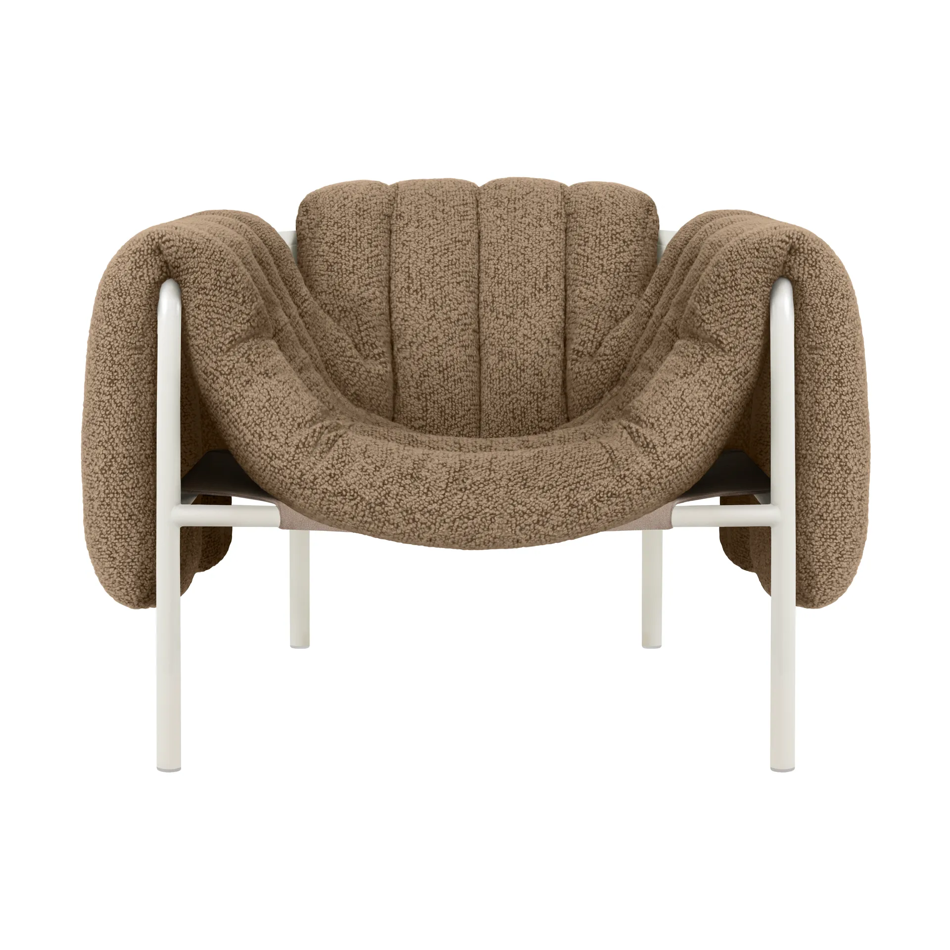 Puffy lounge chair, Sawdust-cream Hem