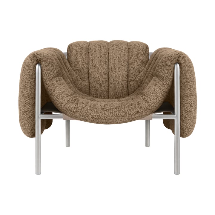 Puffy lounge chair - Sawdust-stainless steel - Hem