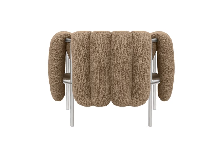 Puffy lounge chair, Sawdust-stainless steel Hem