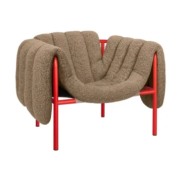 Puffy lounge chair - Sawdust-traffic red - Hem