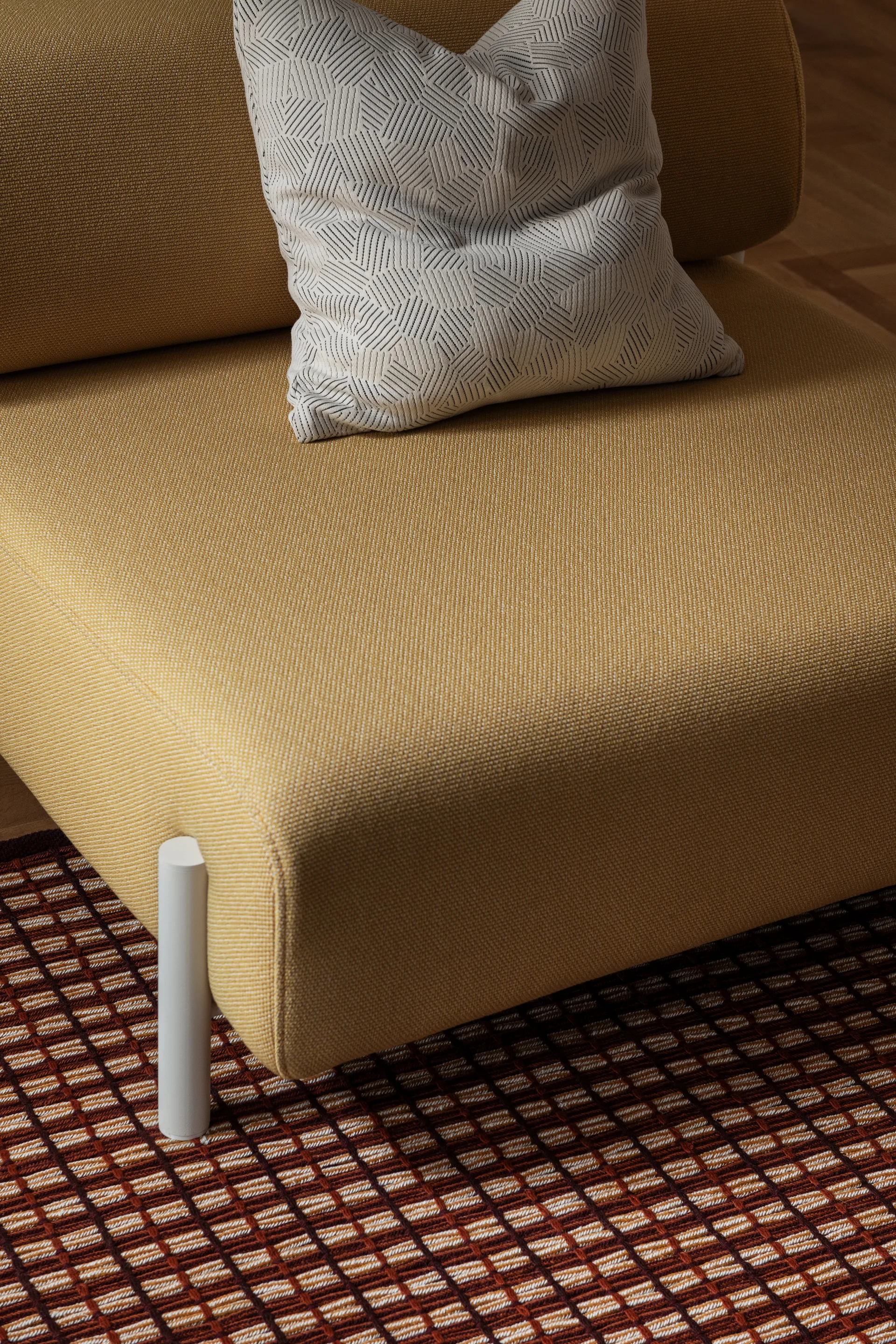 Rope rug Large 200x300 cm, Terracotta Hem