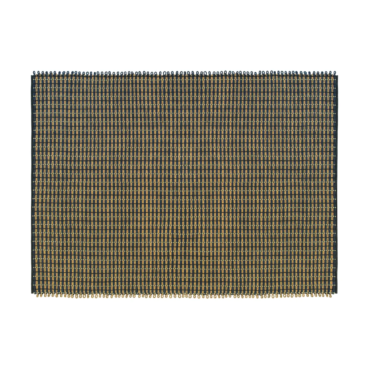 Hem Rope rug Medium 170x240 cm Night blue | Scandinavian Design | Fringe & Deep pile rugs | Blue