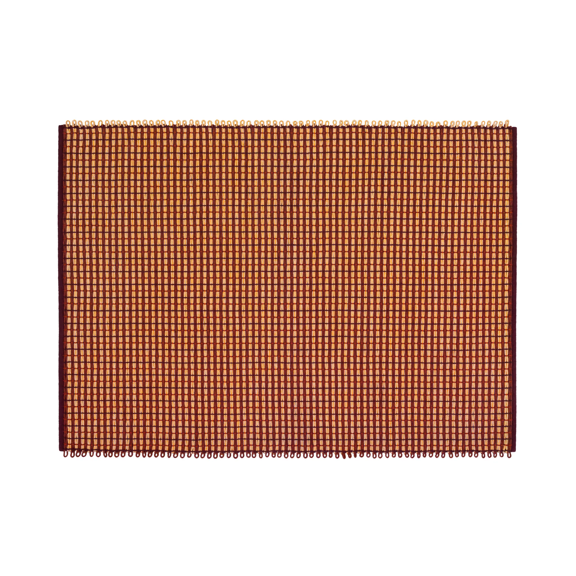 Rope rug Medium 170x240 cm, Terracotta Hem