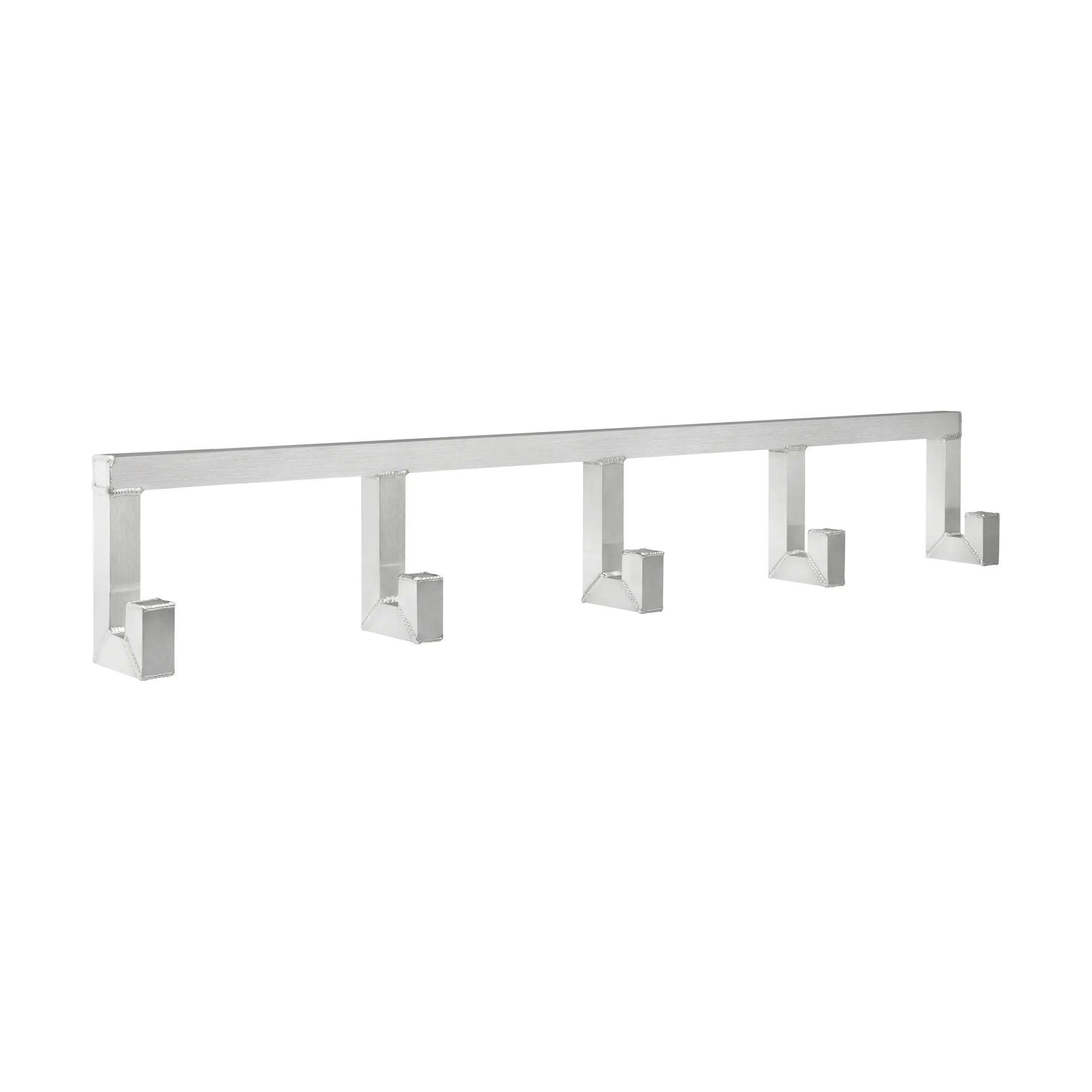 Tig Quintuple hook 115 cm, Brushed aluminum Hem