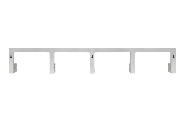 Tig Quintuple hook 115 cm, Brushed aluminum Hem