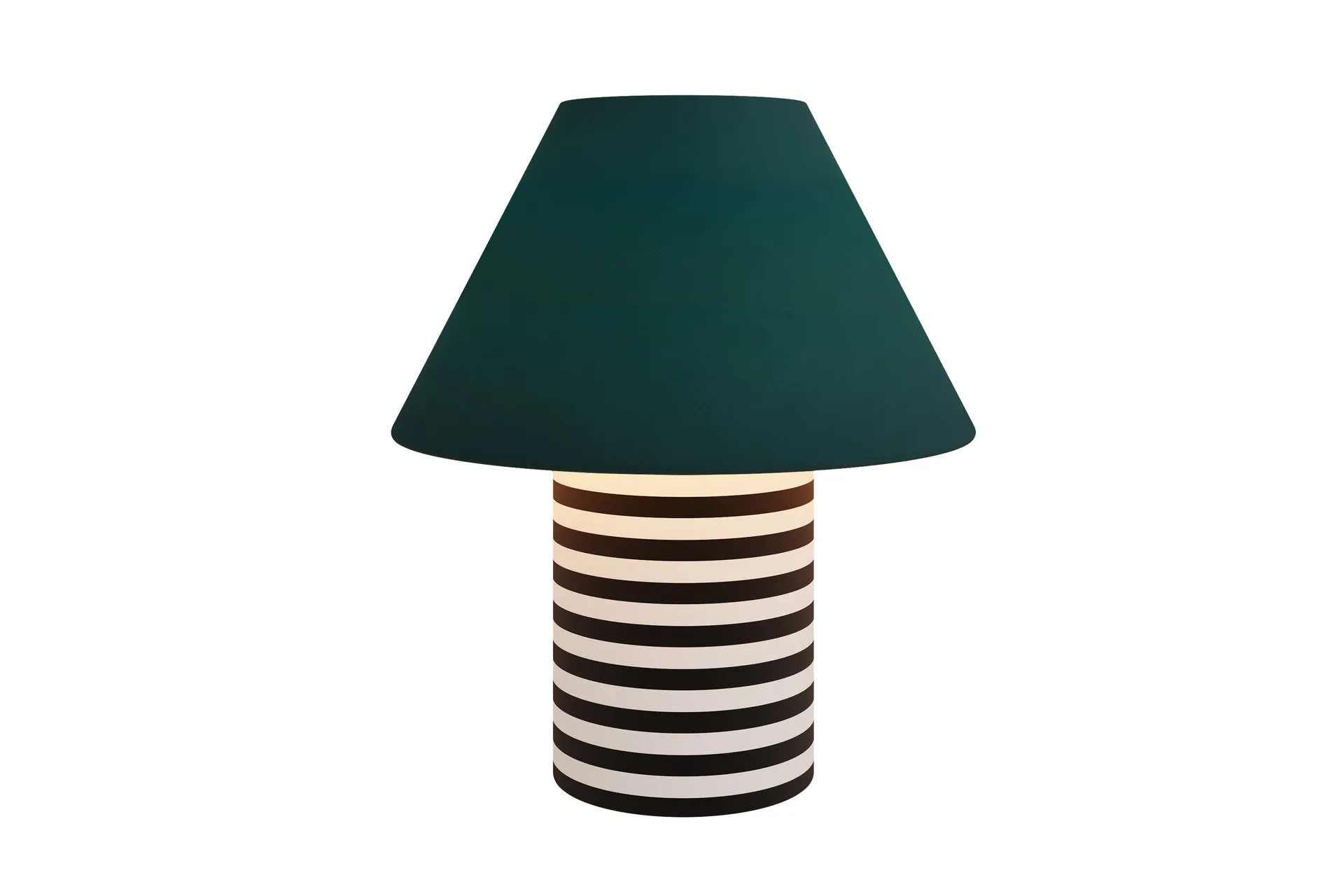 Toto table lamp Large 64 cm, Pine-black & white stripes Hem
