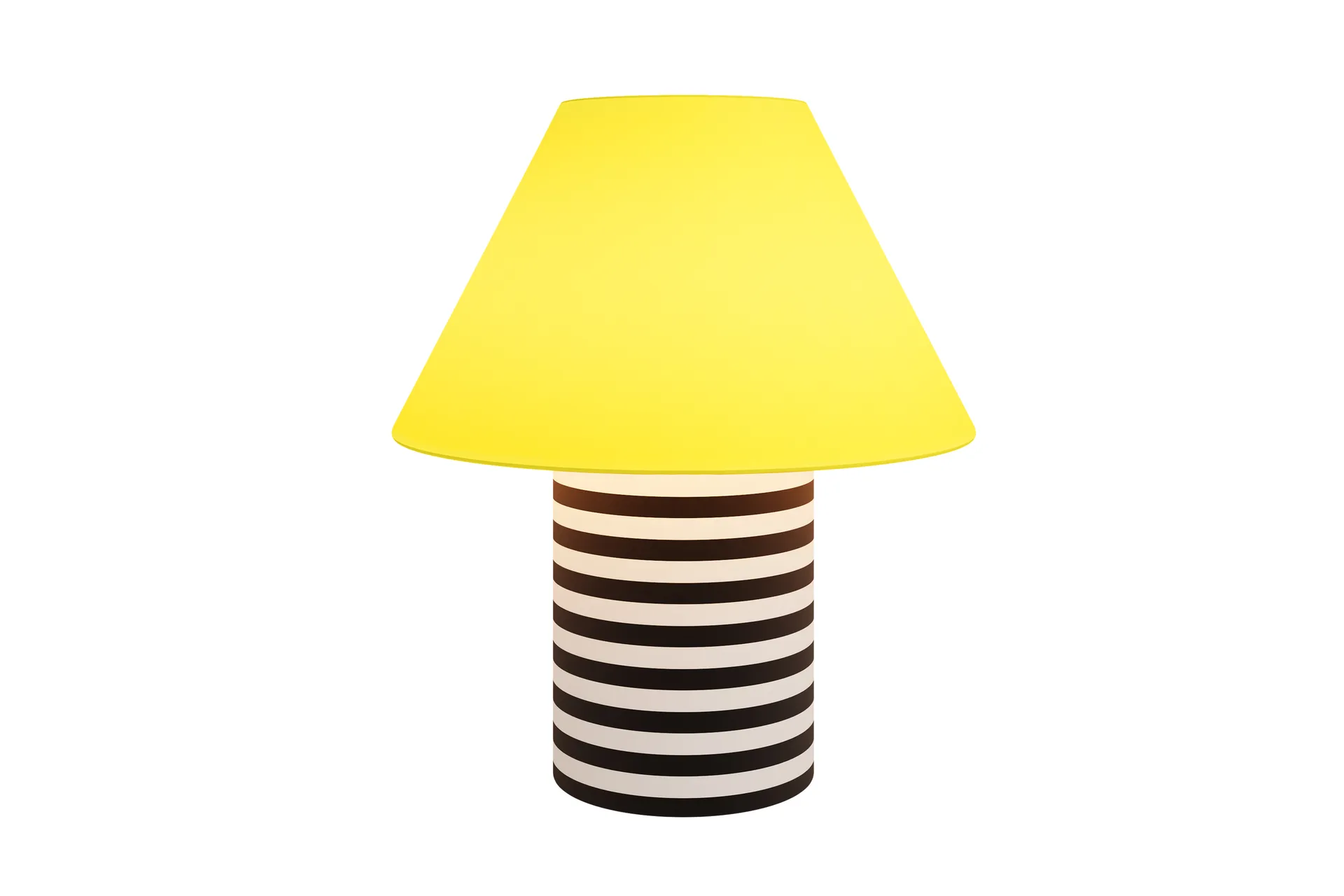 Toto table lamp Large 64 cm, Wax yellow-black & white stripes Hem