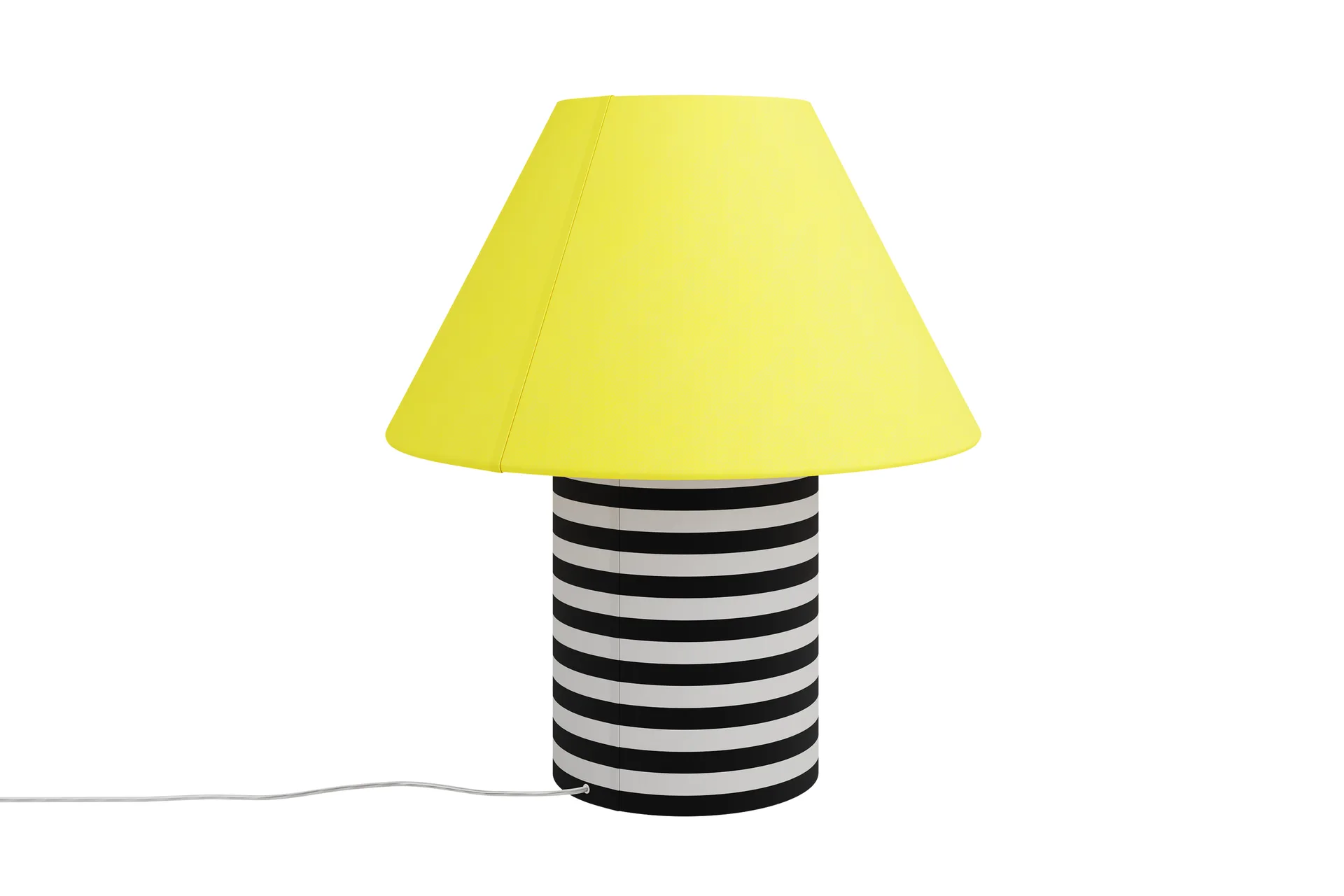 Toto table lamp Large 64 cm, Wax yellow-black & white stripes Hem