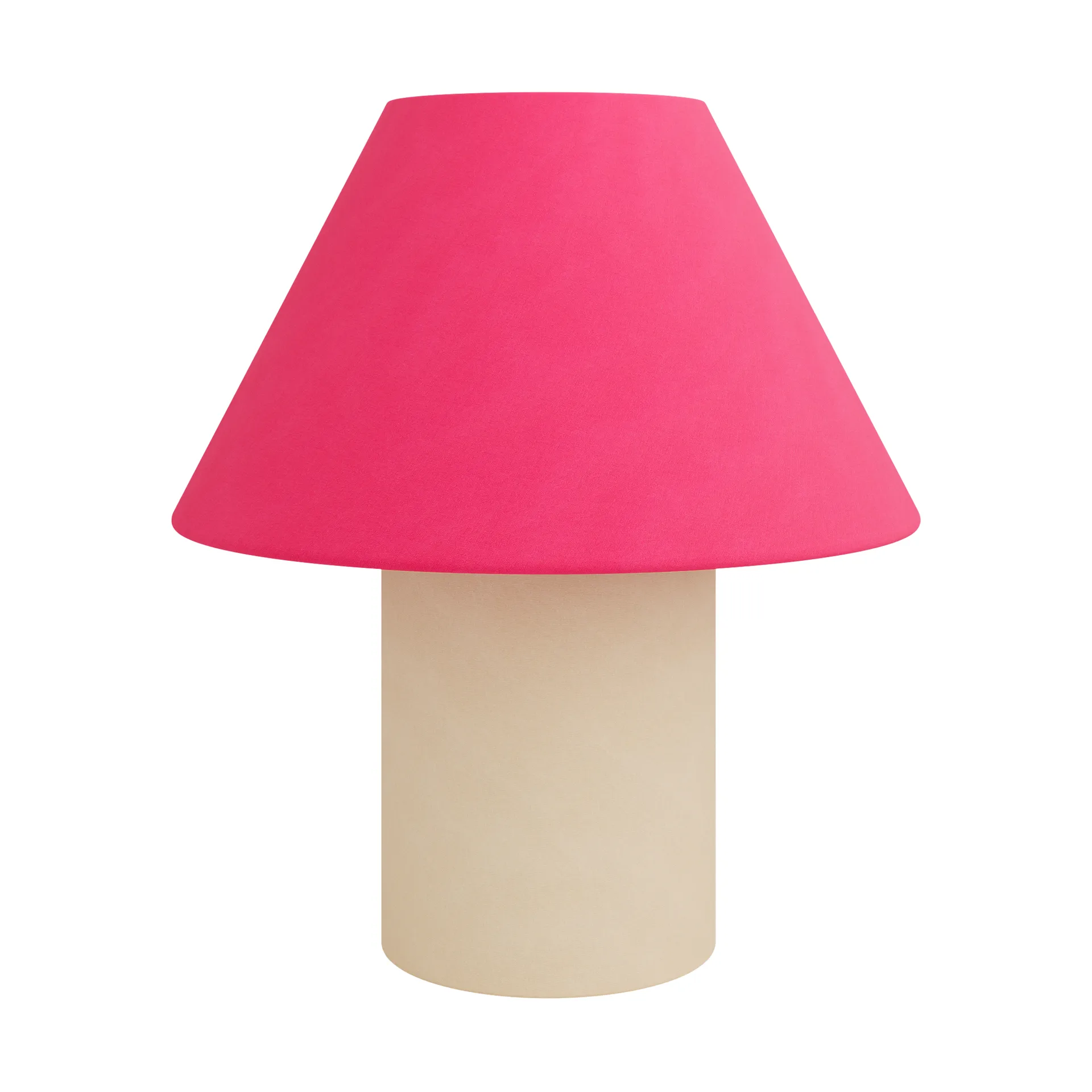 Toto table lamp Medium 47 cm, Magenta-beige Hem