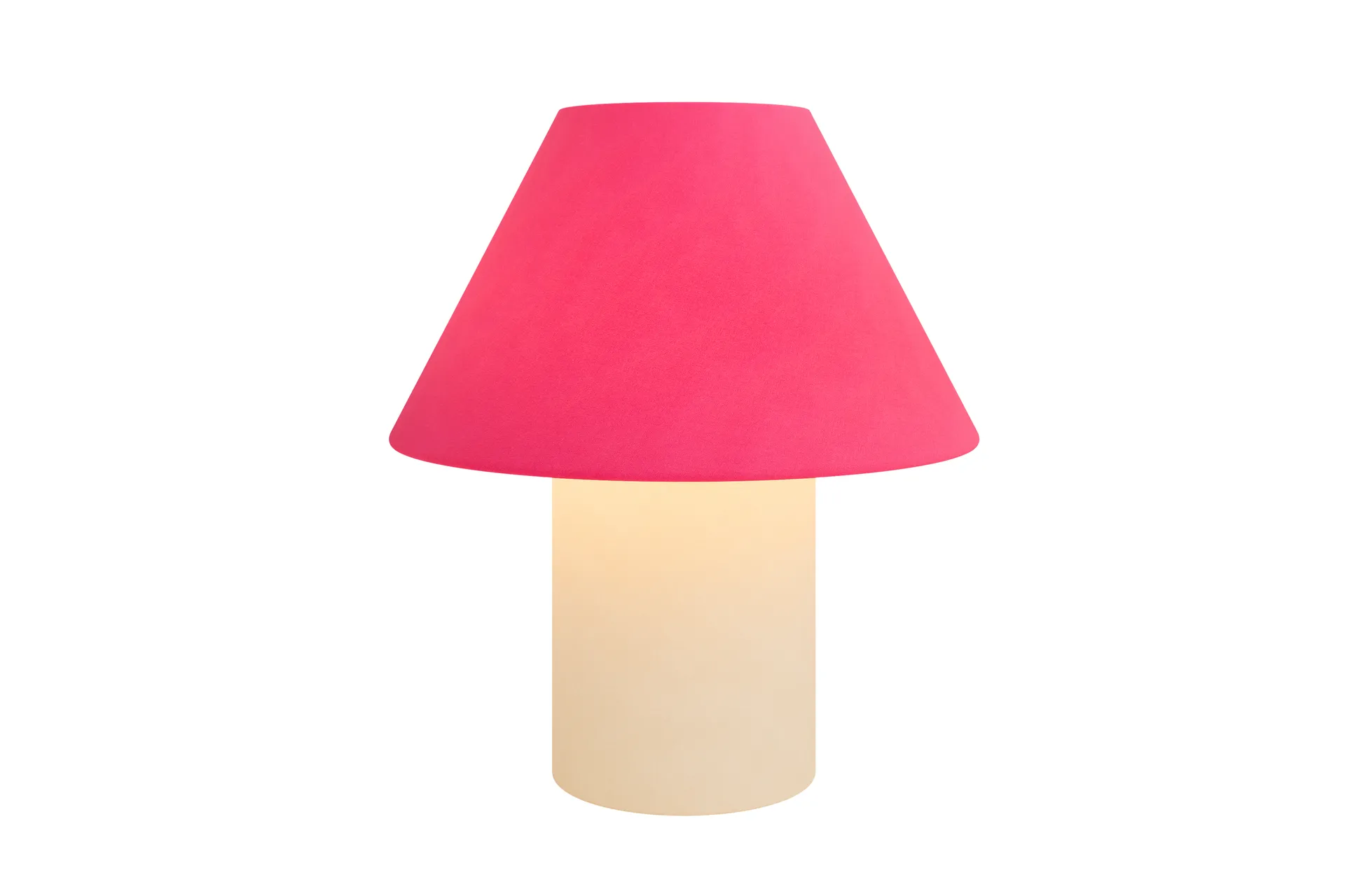 Toto table lamp Medium 47 cm, Magenta-beige Hem