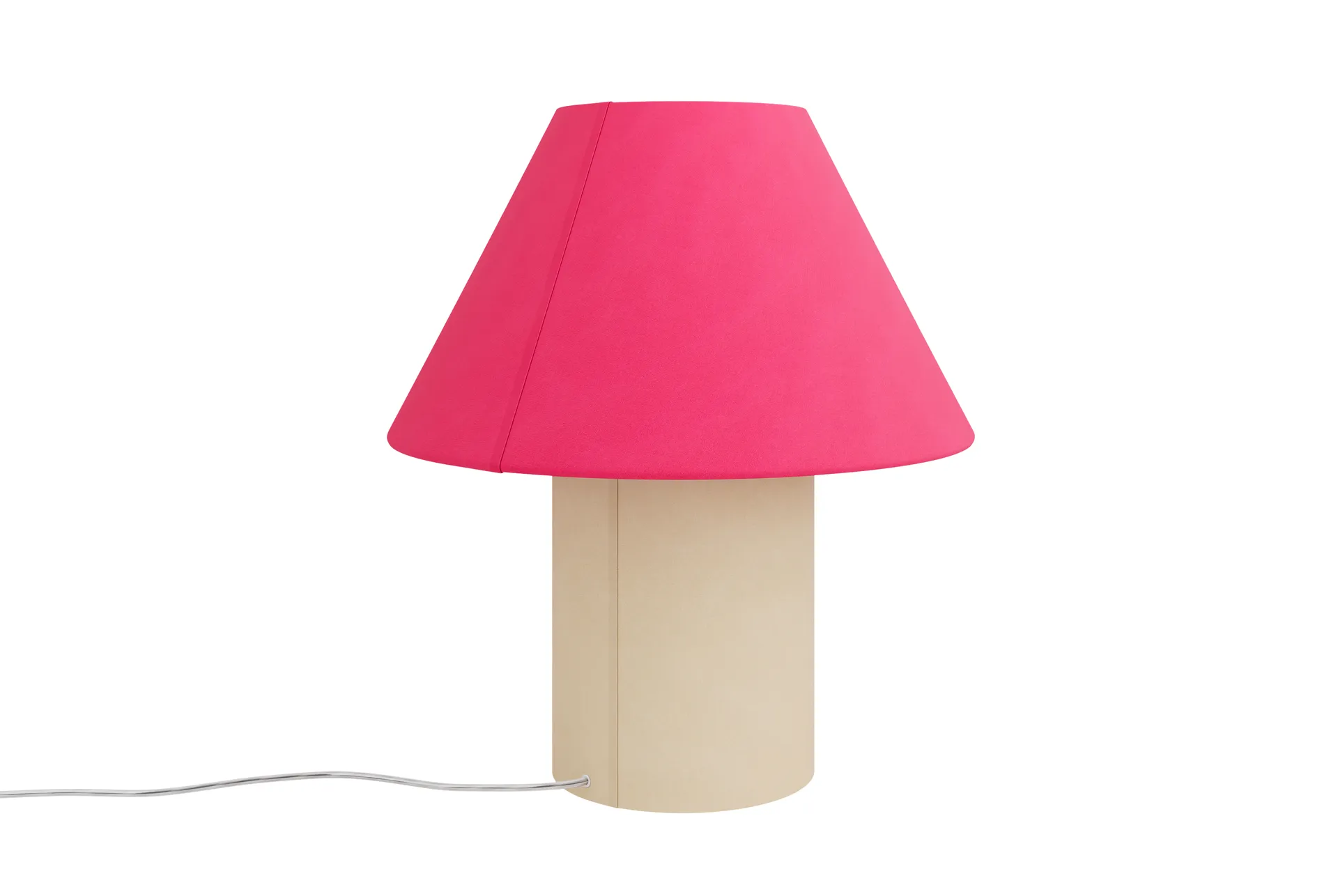 Toto table lamp Medium 47 cm, Magenta-beige Hem