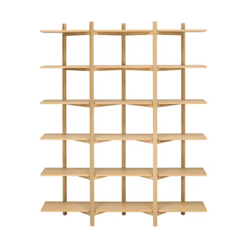 Zig Zag shelf High 175x214 cm - Oak - Hem