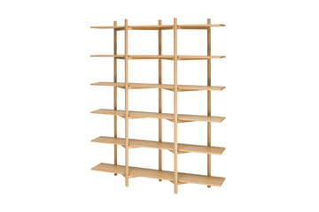 Zig Zag shelf High 175x214 cm - Oak - Hem