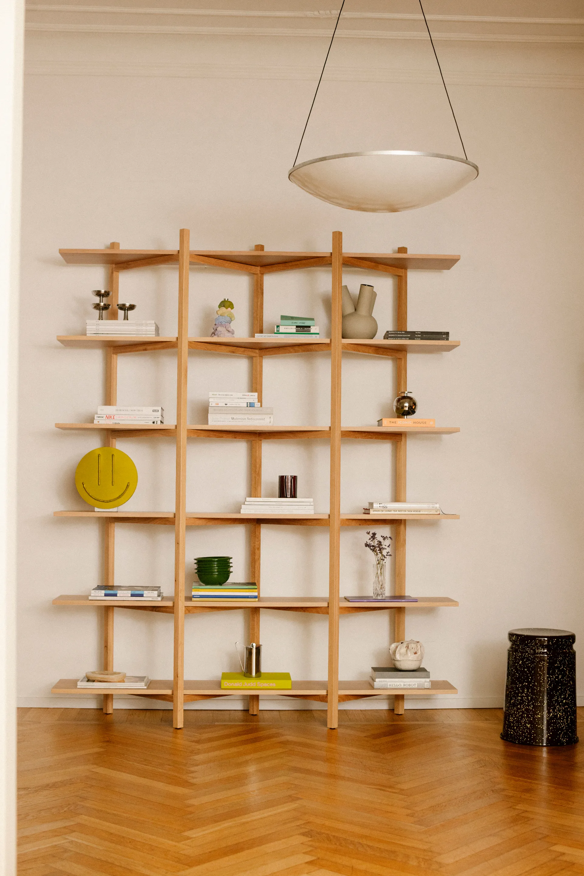 Zig Zag shelf High 175x214 cm, Oak Hem