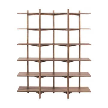 Zig Zag shelf High 175x214 cm - Walnut - Hem