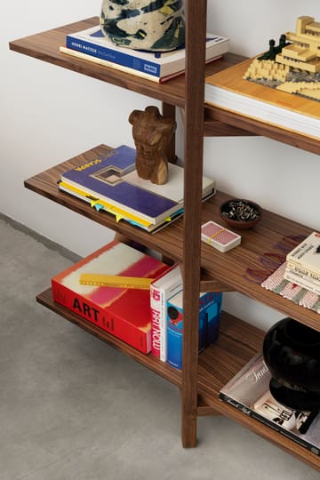 Zig Zag shelf High 175x214 cm - Walnut - Hem