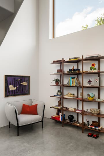 Zig Zag shelf High 175x214 cm - Walnut - Hem